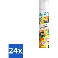 Batiste - Tropical - Shampooing sec - Parfum tropical - Rafraîchit et coiffe - 200 ml - Pack avantage - 24 pièces