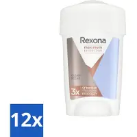 Rexona - Déodorant Stick - Femme Protection Maximale Senteur Propre - Antiperspirant - 45 ml - paquet économique - 12 pièces