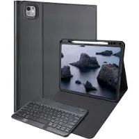 Accezz Étui de tablette portefeuille Bluetooth Clavier Apple iPad Pro 13 (2025) M5 / (2024) M4 - AZERTY / FR - Noir