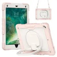 IMoshion Coque tablette kidsproof Rugged Apple iPad 6 (2018) 9.7 pouces / iPad 5 (2017) 9.7 pouces / Air 2 (2014)/Air 1 (2013) - Rose clair