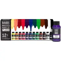 Winsor & Newton Basics acrylic fluid set 12x118ml row (1416 ml)