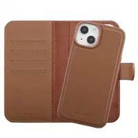 Selencia Étui portefeuille amovible Olyn avec MagSafe Apple iPhone 14 / 13 - Marron