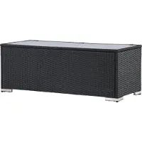 Ebuy24 London table de jardin 50x120cm noir.