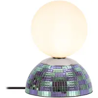 Lucide GLITZER – Lampe de table – Ø 14 cm – 1xG9 - Bleu