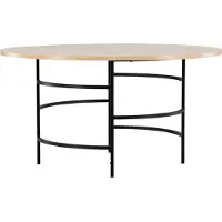 Ebuy24 Copenhagen table à manger Ø140cm whitewash.