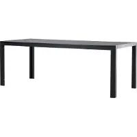 Ebuy24 Mirko table de jardin noir.