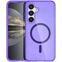 IMoshion Coque Pailletée avec MagSafe Samsung Galaxy S24 - Paillettes Violet