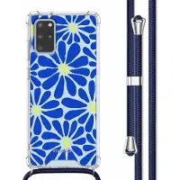 IMoshion Coque Design avec cordon Samsung Galaxy S20 Plus - Cobalt Blue Flowers Connect