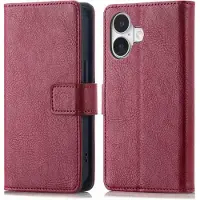 IMoshion Étui de télephone portefeuille de luxe Apple iPhone 16 - Bordeaux