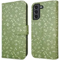 IMoshion Étui de télephone portefeuille Design Samsung Galaxy S21 - Green Flowers