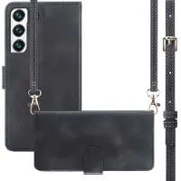 IMoshion Etui de télephone portefeuille avec cordon Samsung Galaxy S22 - Noir