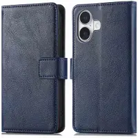 IMoshion Étui de télephone portefeuille de luxe Apple iPhone 16 - Bleu foncé