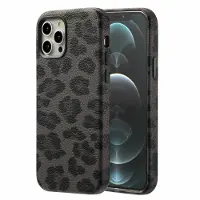Selencia Coque Sabi imprimé panthère avec MagSafe pour Apple iPhone 12 (Pro) - Midnight Black