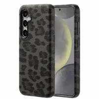 Selencia Coque Sabi imprimé panthère avec MagSafe Samsung Galaxy S24 - Midnight Black