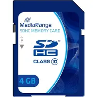 MediaRange Carte SD 4GB SDHC CL.10