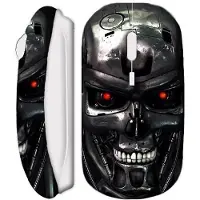 MANIACASE Souris Sans Fil Terminator Blanc