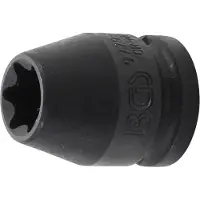 Bgs Douille ? choc profil E torx carr? 12.5 mm 1/2" taille E 18 mm