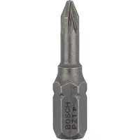 Bosch Lot de 3 embouts de vissage Extra-dure Pozidriv PZ1 à queue 6 pans mâle 1/4 Longueur 25mm 2607001554