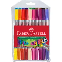 Faber-Castell Set de 20 feutres Double pointe