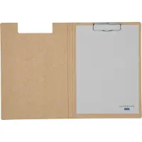 MAUL Klemmbrett-Mappe balance, Karton, braun stabiler Karton kaschiert mit naturbelassenem Kraftpapier