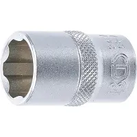 Bgs Douille profil ondul? super lock carr? 12.5 mm 1/2" taille 17 mm