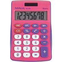 MAUL Calculatrice de poche MJ450 Junior Pink (Fonctionnement sur piles)