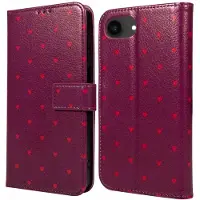 IMoshion Étui de télephone portefeuille Design pour Apple iPhone 17e / 16e - Crush Check Coral Dust