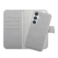 Selencia Étui portefeuille amovible Olyn avec MagSafe pour Samsung Galaxy S25 / S24 - Gris