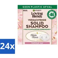 Garnier - Loving Blends Mild Oat - Shampooing solide - Cheveux cassants - 60 g - Advantage pack - 24 pièces