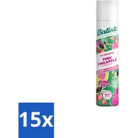 Batiste - Pink Pineapple - Shampooing sec - Parfum frais et sucré - Rafraîchit et donne du volume - 200 ml - Pack avantage - 15 pièces