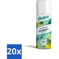 Batiste - Classic Clean - Shampooing sec - Parfum frais et propre - Rafraîchit et donne de la tenue - 50 ml - Pack avantage - 20 pièces