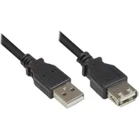 GOOD CONNECTIONS 2511-OF3S USB2.0 Verlängerung A-St.-A-Bu. schw. 3m