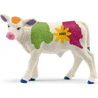 Schleich Farm World Veau coloré, exclusivité du présentoir de Pâques, Veau coloré de printemps 5,1 cm, limited Edition, **