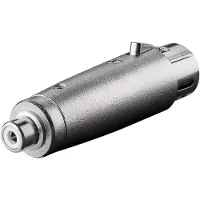 Pro XLR Adapter, Cinch Buchse zu XLR Buchse