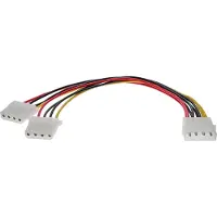 InLine 4-Pin Molex Y-Splitter doppelt