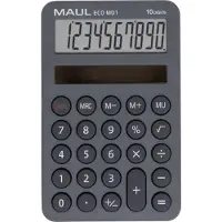 MAUL Calculatrice de poche Solar ECO MD 1 grise (Panneau solaire)