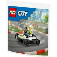LEGO City Jeu de Construction Pilote de Go-Kart 30719 48 Pièces pour Enfants à partir de 5 Ans