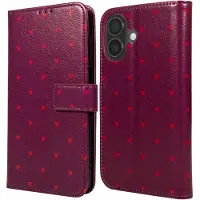 IMoshion Étui de télephone portefeuille Design Apple iPhone 17 - Crush Check Coral Dust