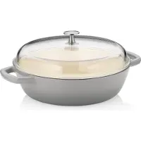 kela Hluboká pánev litinová CALIDO 28 cm 3,8 l edá KL-12614