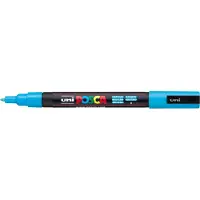 Posca Uniposca Pc-3m Fine Round Tip 1.3mm Sky Blue 6 Units Felt Pen Bleu Enfants