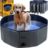 Purlov Piscine pliante pour chien - 100 x 30 cm