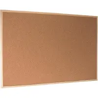 Esselte Tableau d'affichage - Support - 80 x 60 cm - Avec punaises - Brun naturel