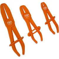 Bahco Set Of 3 Hose Pliers Orange