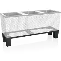 Lechuza Socle pour pot TRIO Cottage 30, noir