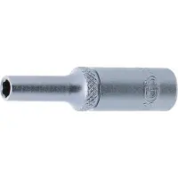 Bgs Douille longue profil ondul? super lock 6.3 mm 1/4" taille 4 mm tournevis cl? cliquet