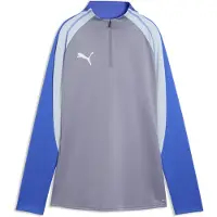 Puma Femmes, Veste de running, individualBLAZE 1/4 Zip-Top (XXL), Bleu, Blanc, Gris, XXL