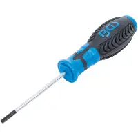 Bgs Tournevis plat fente 4 mm tige 80 mm manche bi-composant antidérapant