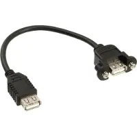 InLine 33441D câble USB USB 2.0 0,2 m USB A Noir