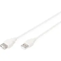 Digitus USB 2.0 Verlängerungskabel Typ A -A St/Bu 1.8m,beige