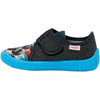 Superfit Pantoufle 'BILL' bleu / cognac / violet néon / noir chiné